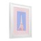 Stupell Industries Paris Pastel Eiffel Tower Framed Print Under Glass, design by Pooja Dave